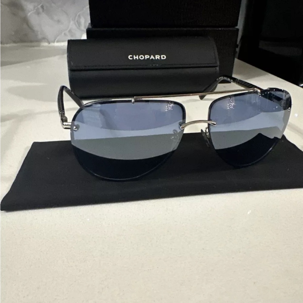 Chopard SCHC28 63 583X silver/blue - Case Slightly Broken (last Picture)